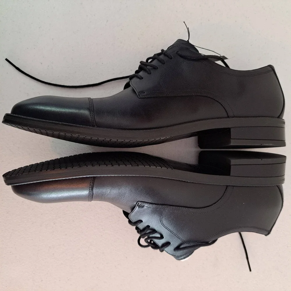 Cole Haan Waterproof Cap Toe Derby 10 Black NEW Leather Dress Shoes 1246-2037